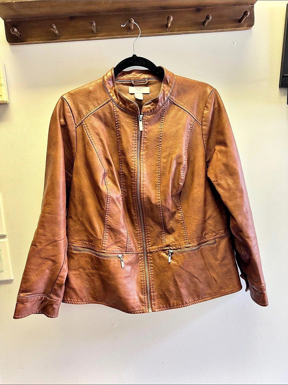 Christopher Banks Feux Leather Jacket Size X